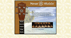 Desktop Screenshot of maneaukuleles.com