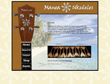 Tablet Screenshot of maneaukuleles.com